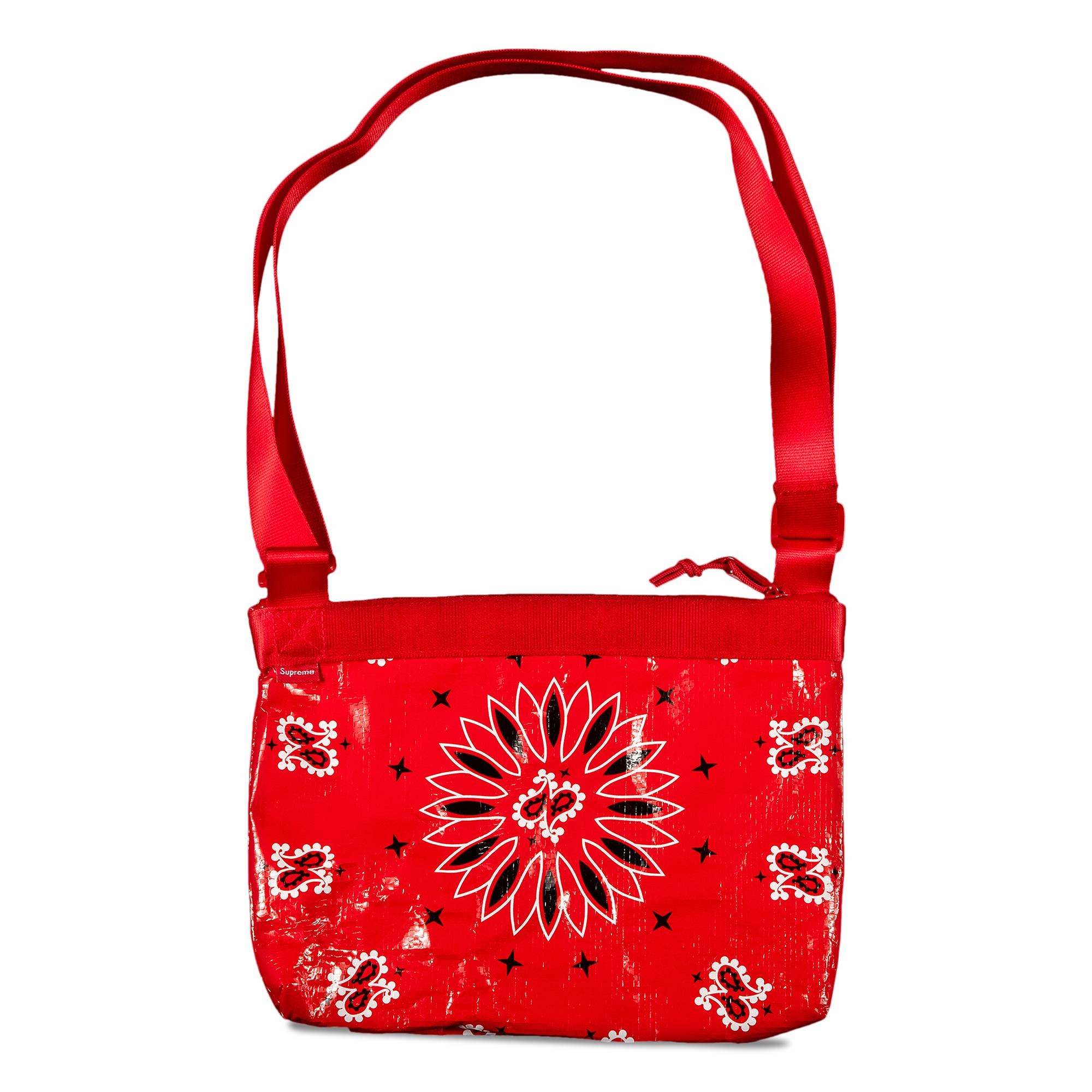 Supreme Bandana Tarp Side Bag 'Red' - 2