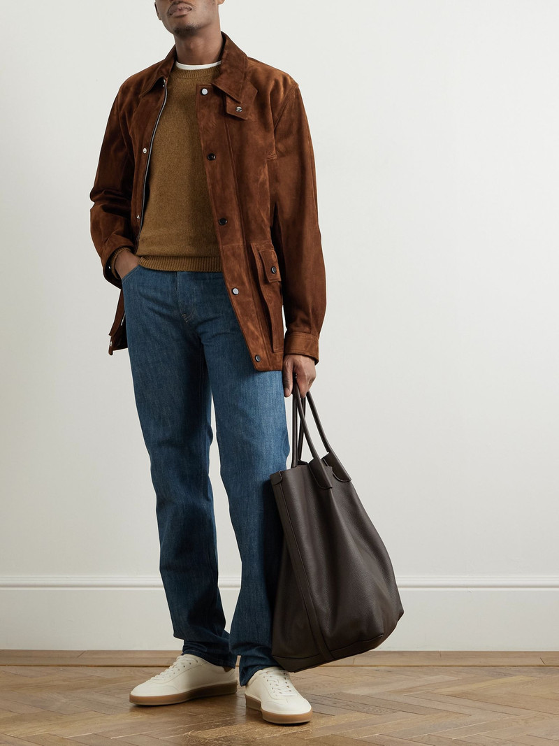 Loro Piana Fobello Cashmere Sweater Tan outlook