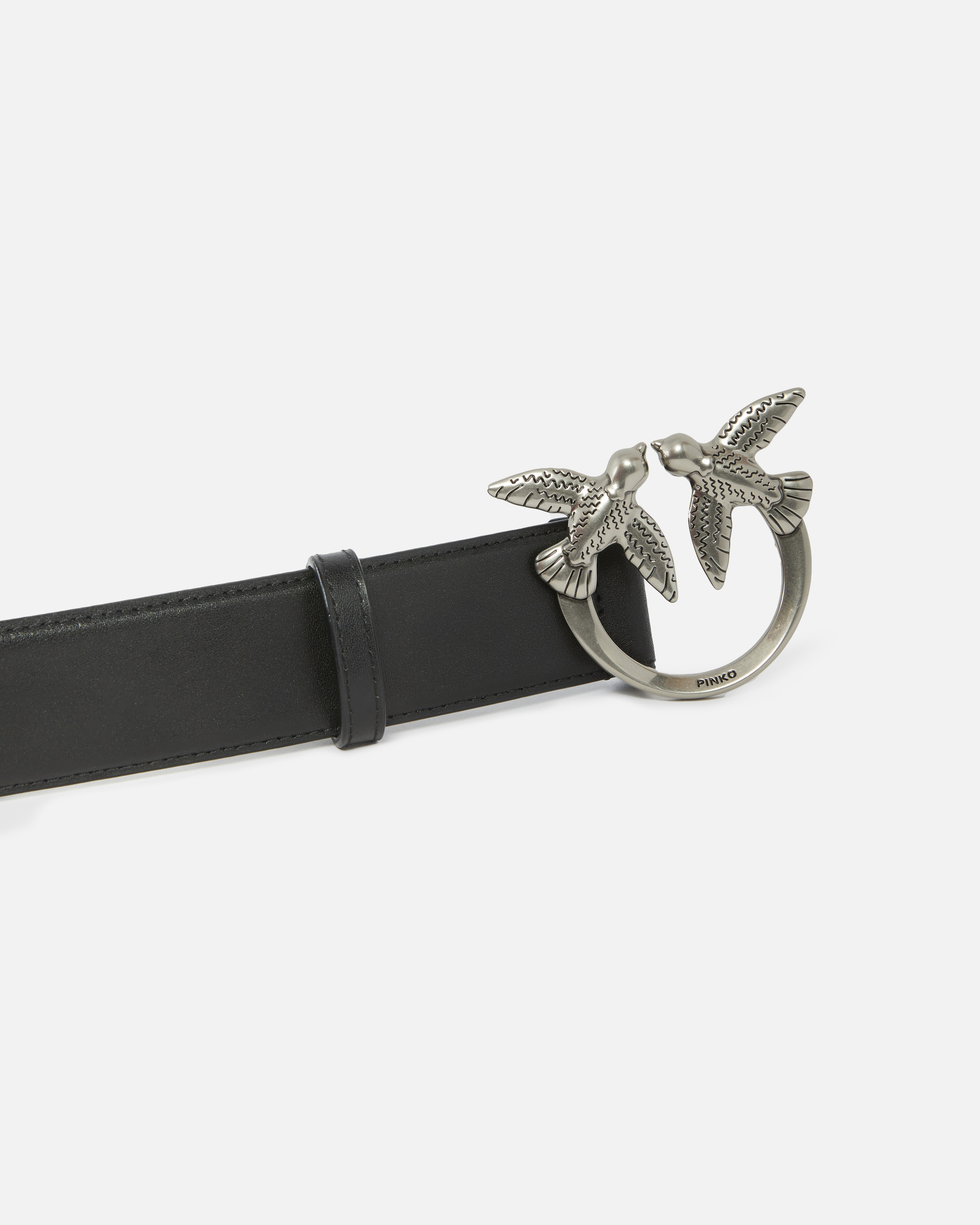 LOVE BIRDS HIGH LEATHER BELT 4CM - 5