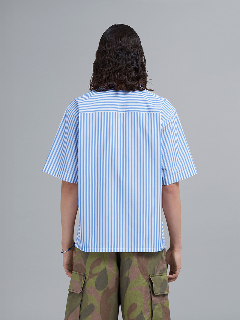 50S CAMO PRINT MIXED MATERIAL BOWLING SHIRT 3