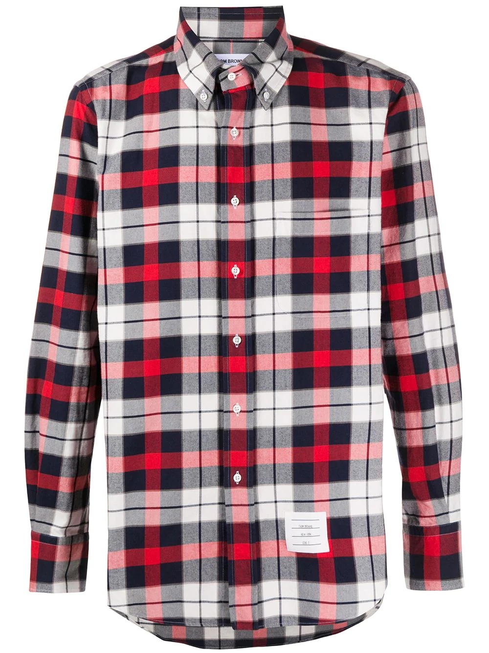 plaid cotton shirt - 1