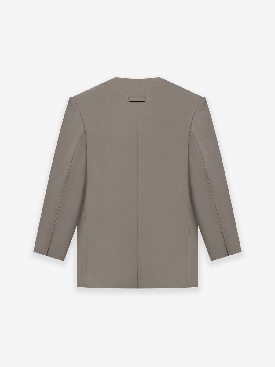 Wool Lapelless Jacket - 2