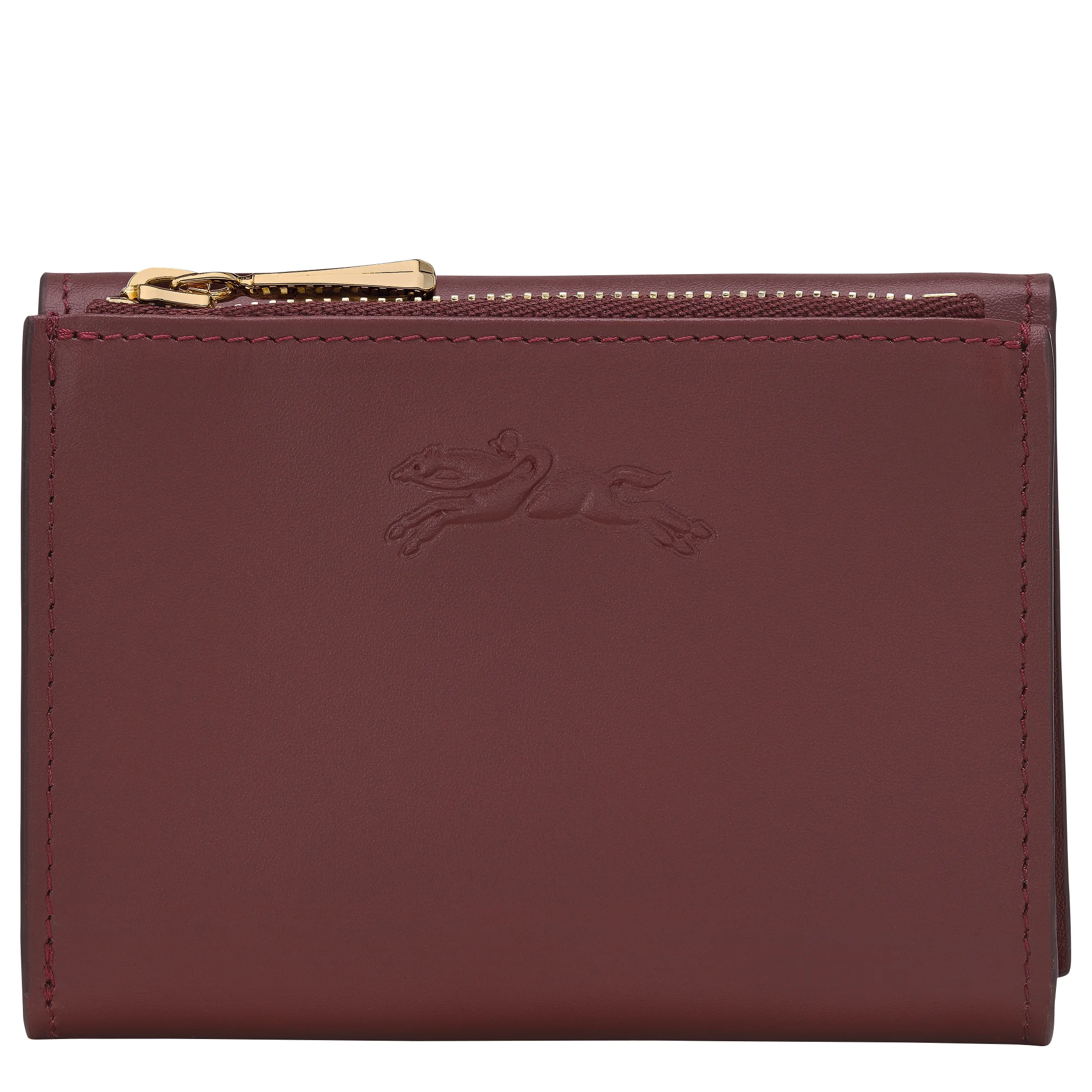 Épure Compact wallet Burgundy - Leather - 1