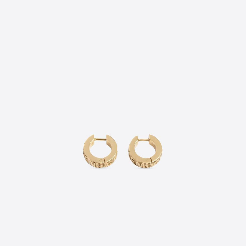 Women's Logo Hoop Earrings in Gold 3