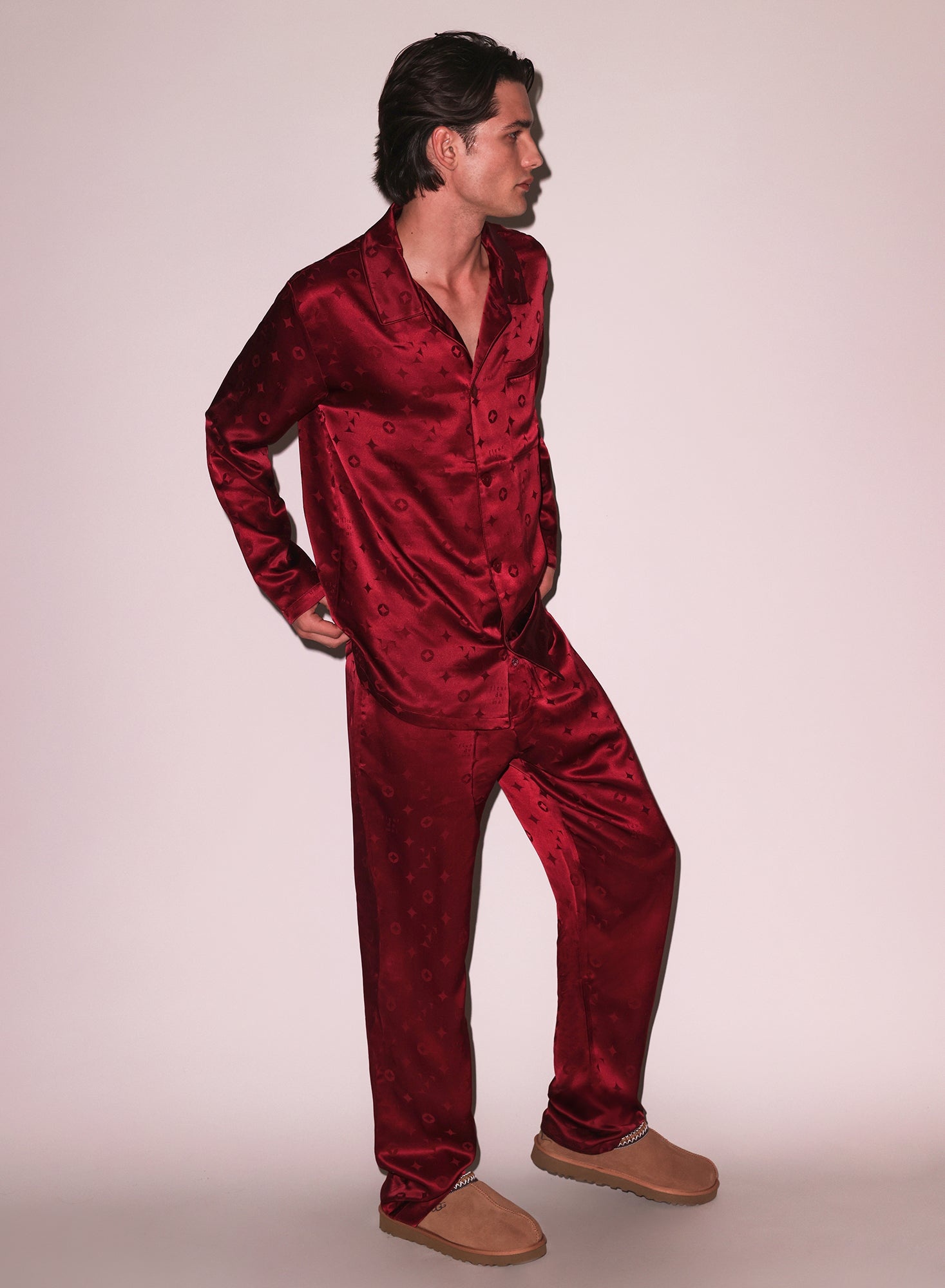 Silk Jacquard PJ Pant - 4