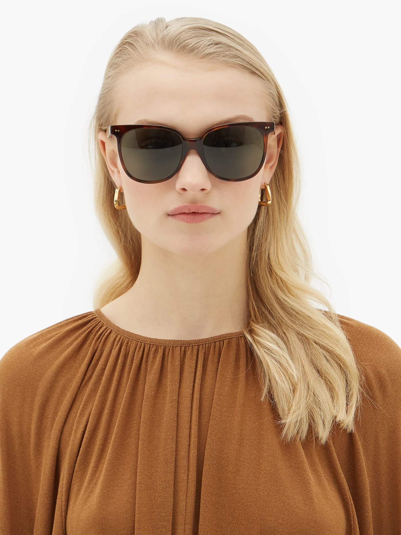 Oversized square tortoiseshell-acetate sunglasses - 2