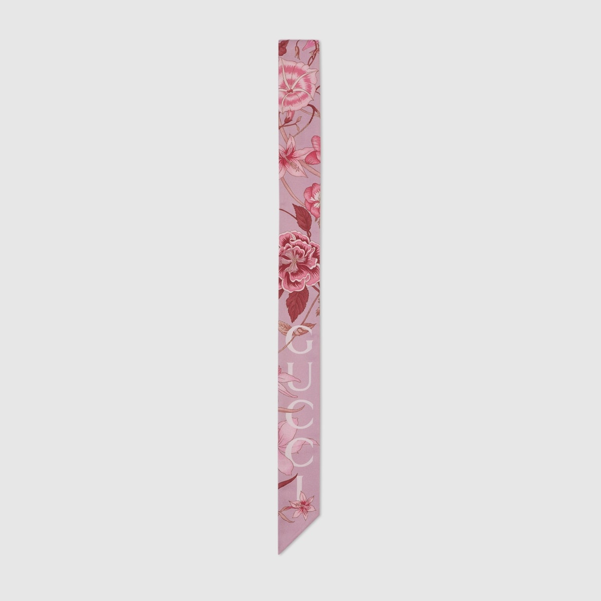 Printed silk neck bow - 1
