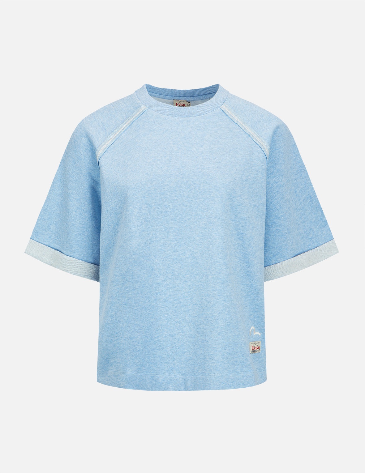 Seagull and Logo Embroidery Cropped Sweatshirt - 2