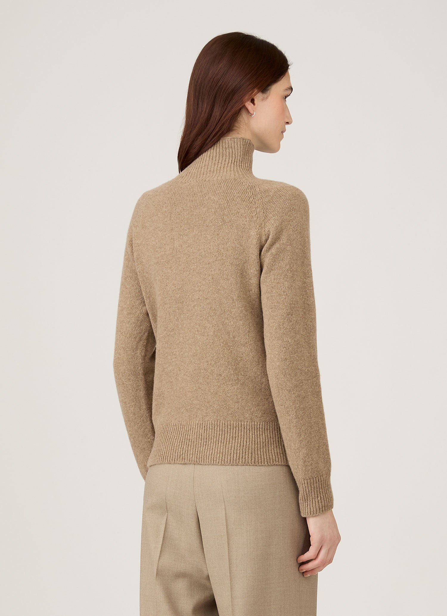 Lambswool Funnel Neck Jumper - 3