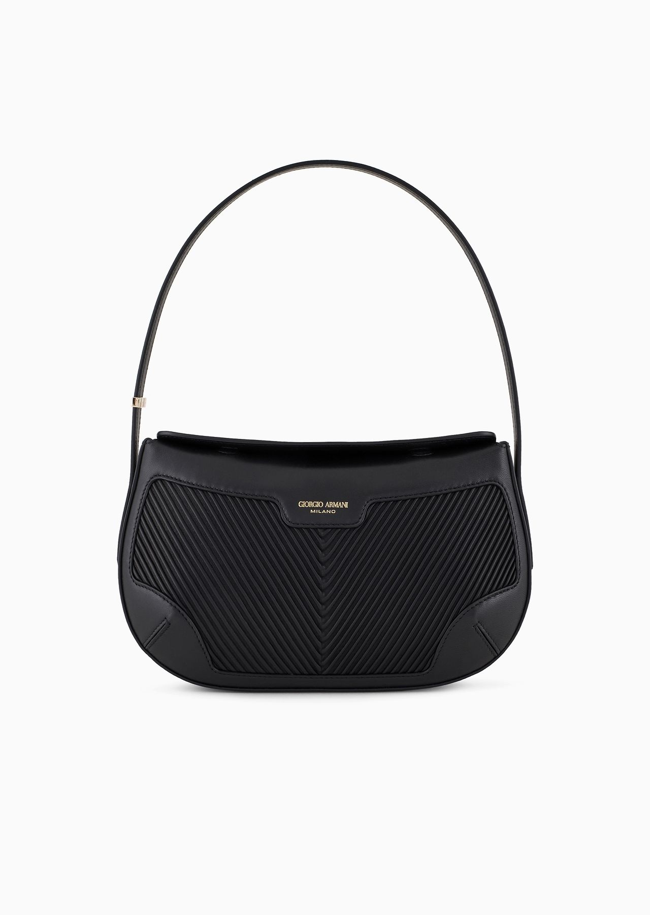 La Prima baguette bag in pleated nappa leather - 1