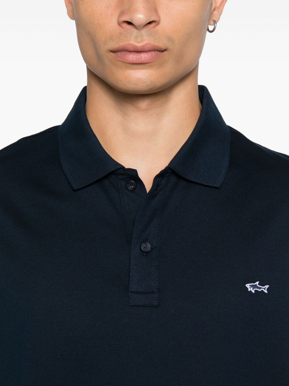 embroidered logo polo shirt - 4