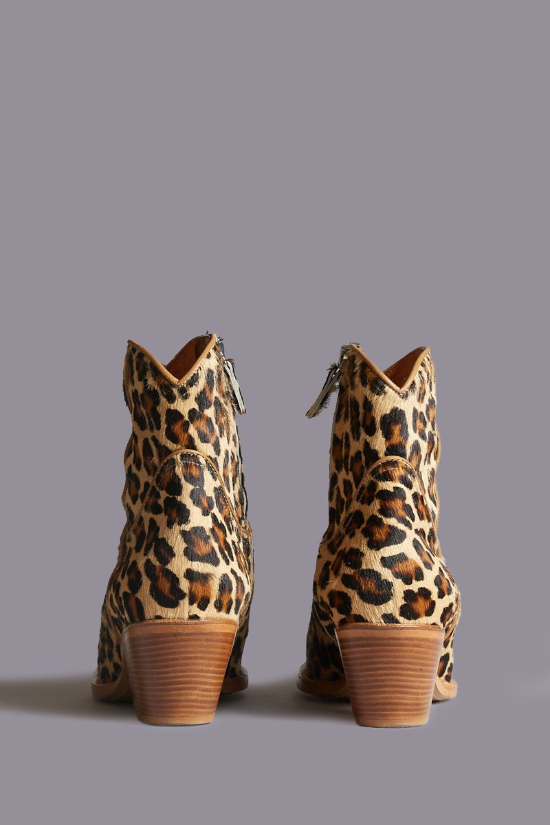 R13 SKINNY ANKLE COWBOY BOOT - LEOPARD outlook