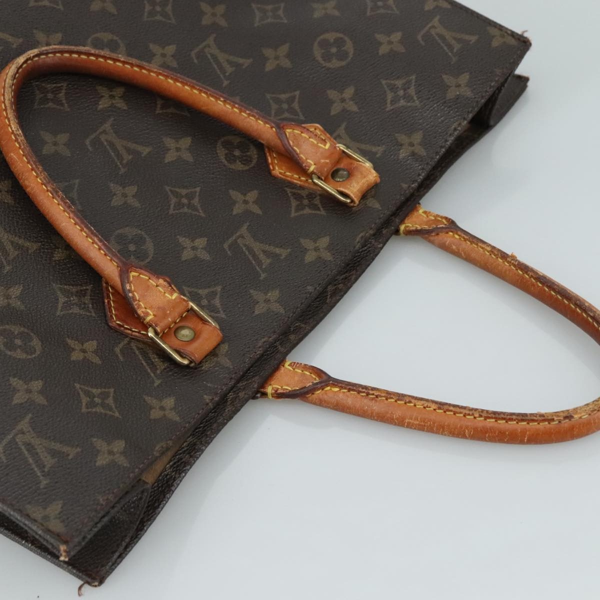 LOUIS VUITTON Monogram Sac Plat Hand Bag M51140 - 6