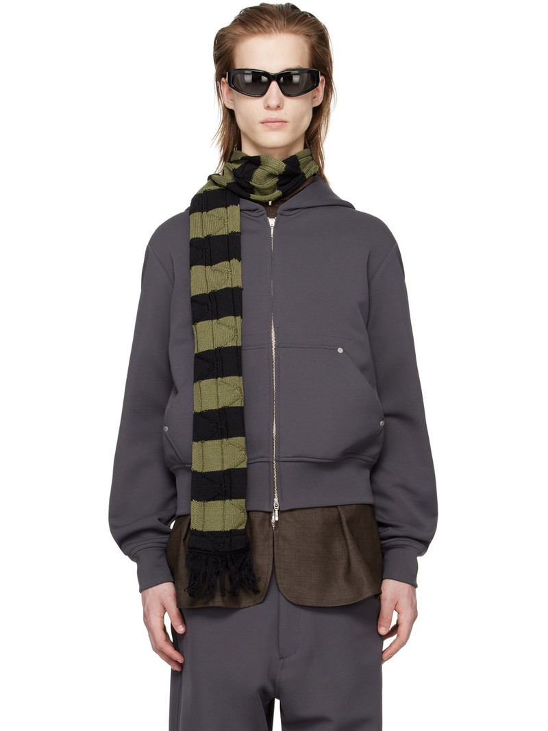 Gray Rivet Hoodie - 1