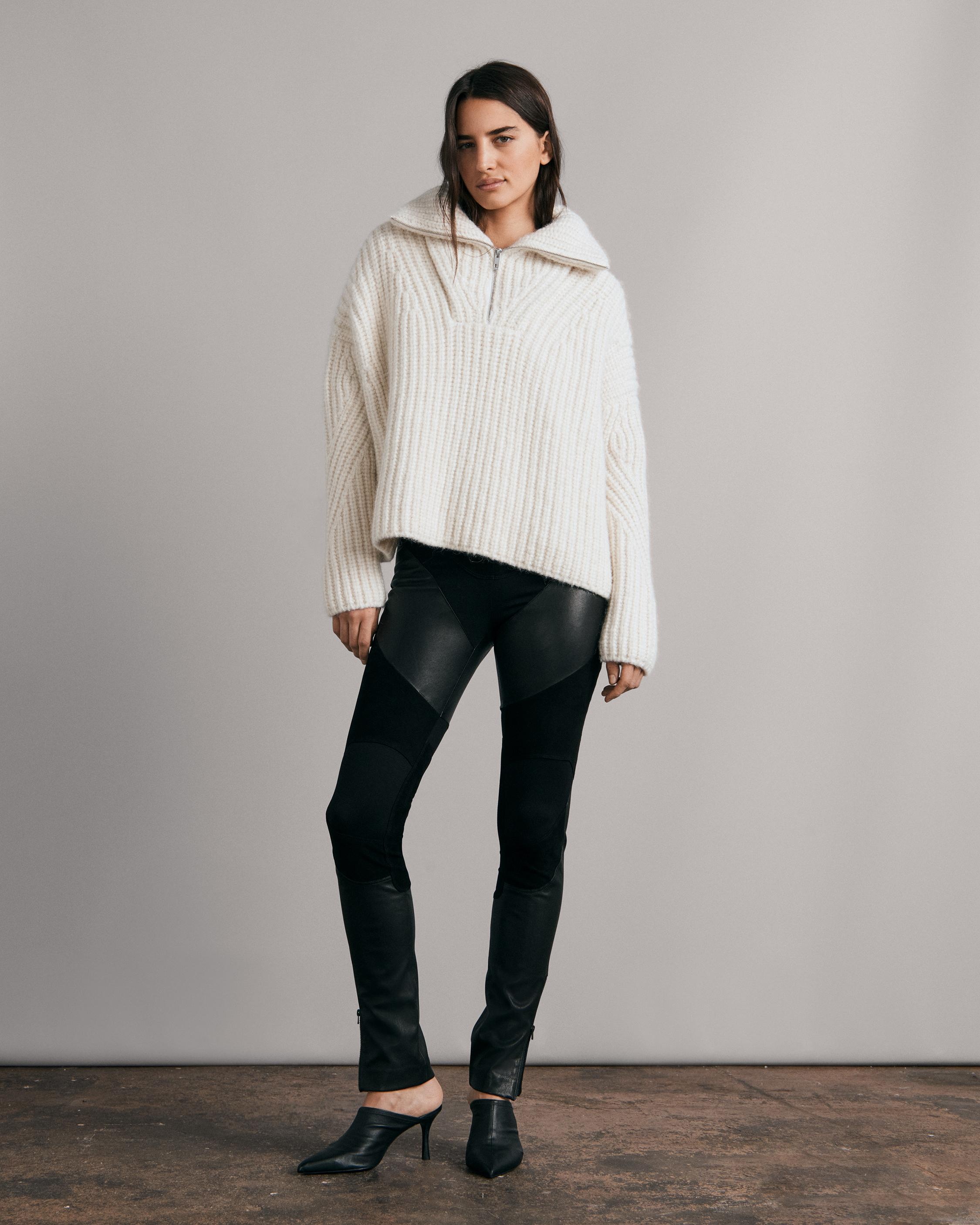 Hannah Wool Half Zip Sweater
Relaxed Fit Sweater - 2