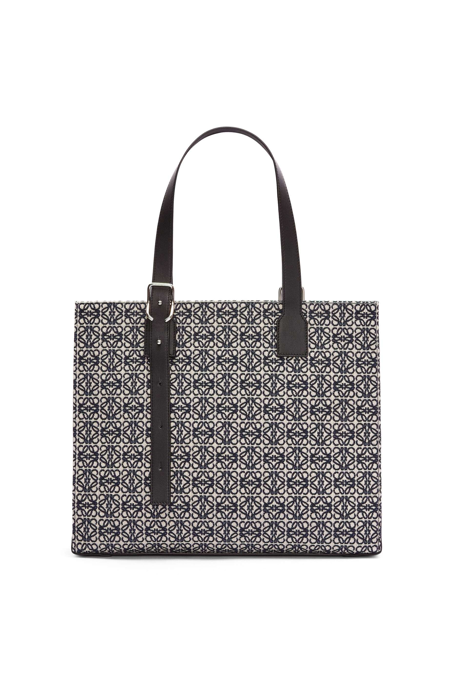 Buckle Horizontal tote in Anagram jacquard and calfskin - 4