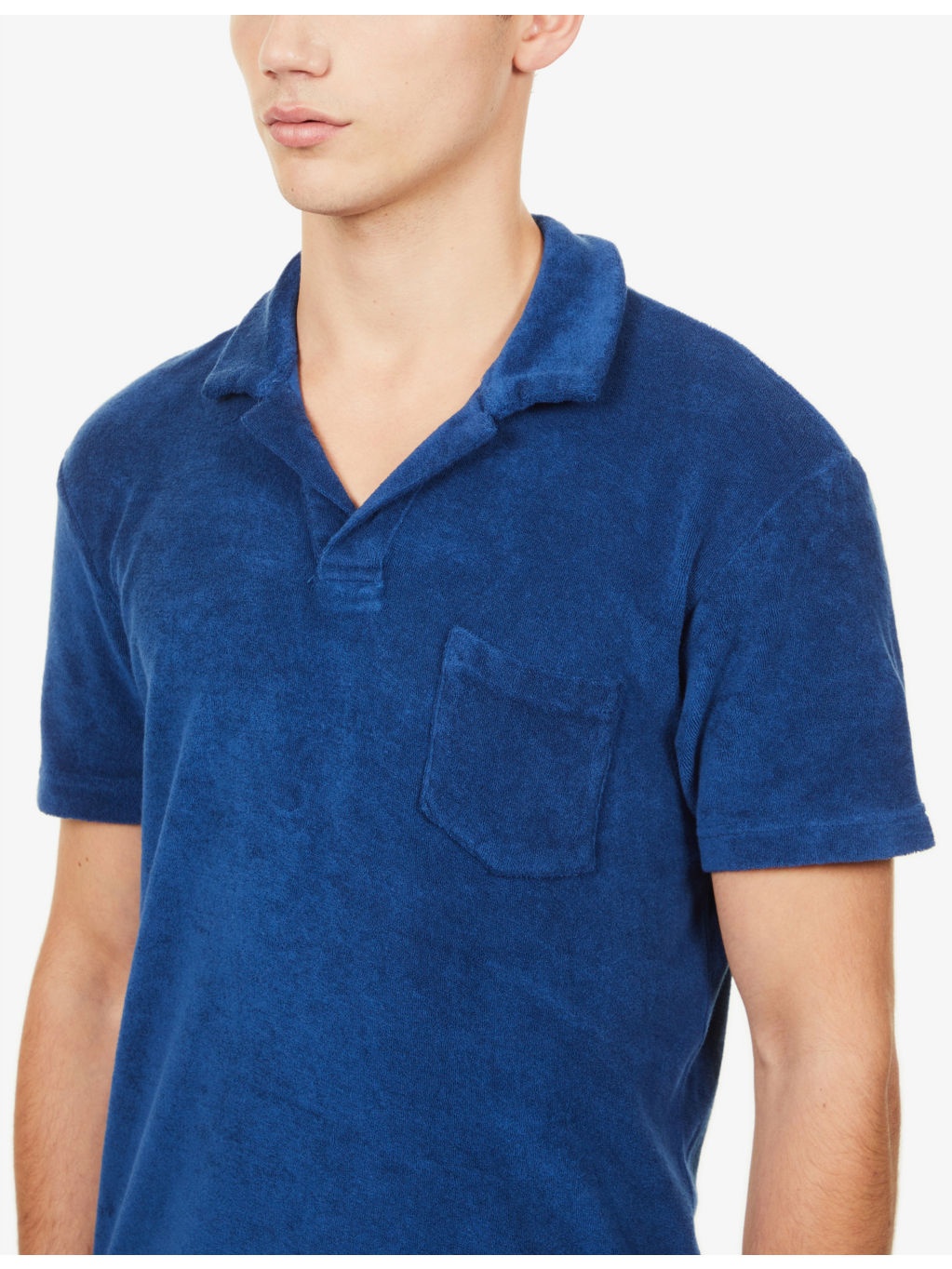 Terry brand-tab relaxed-fit cotton polo shirt - 5
