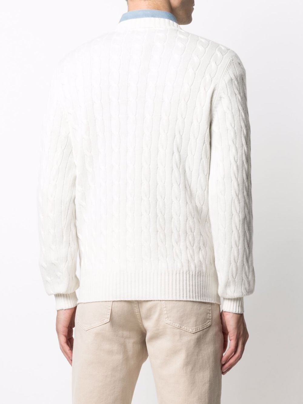 cable-knit cashmere jumper - 4