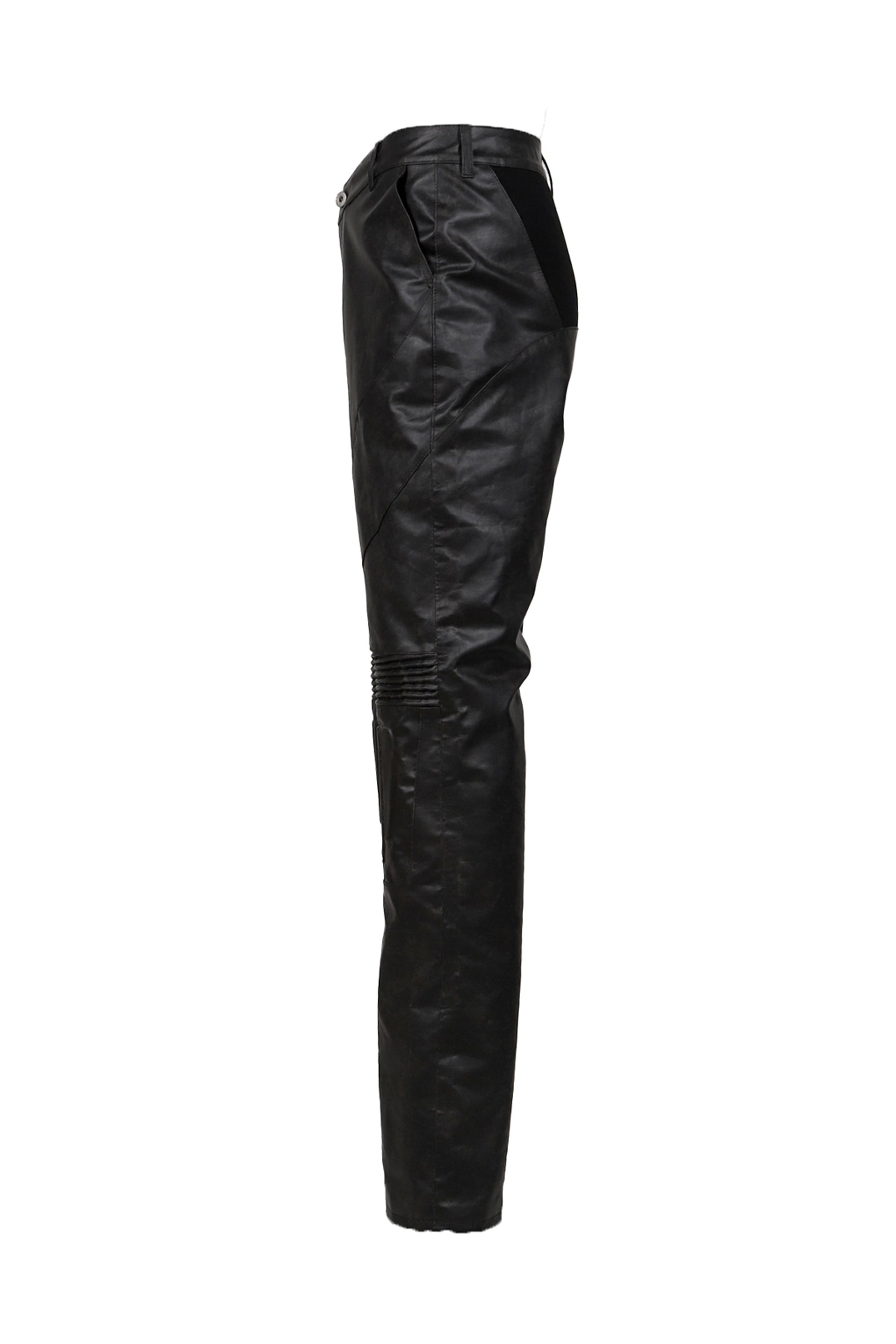 EMBOSSING LEATHER TROUSERS / BLK - 7