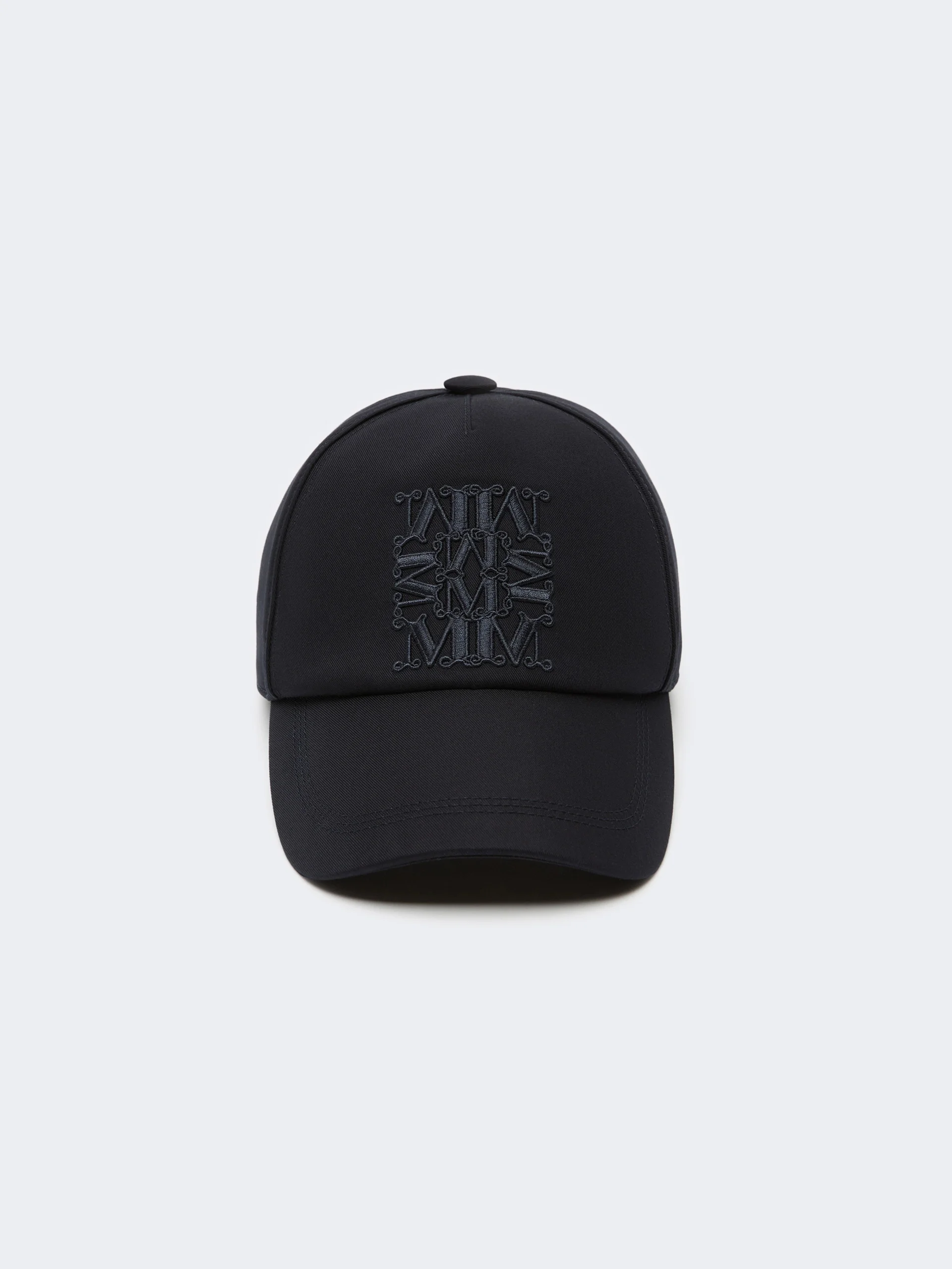 SALMONE Gabardine water-repellent baseball cap - MIDNIGHTBLUE - 1