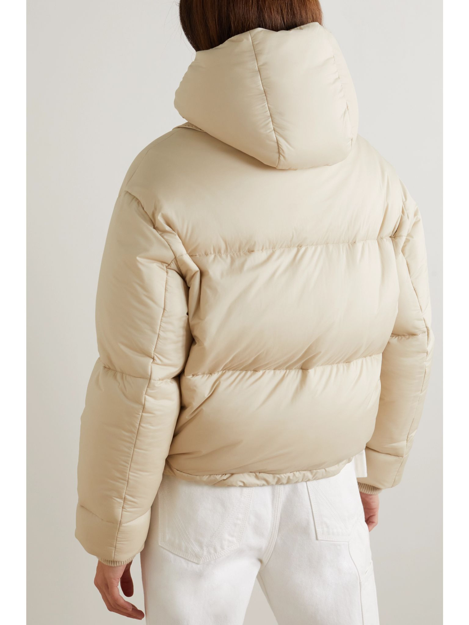 Suter hooded quilted shell down jacket Beige - 4