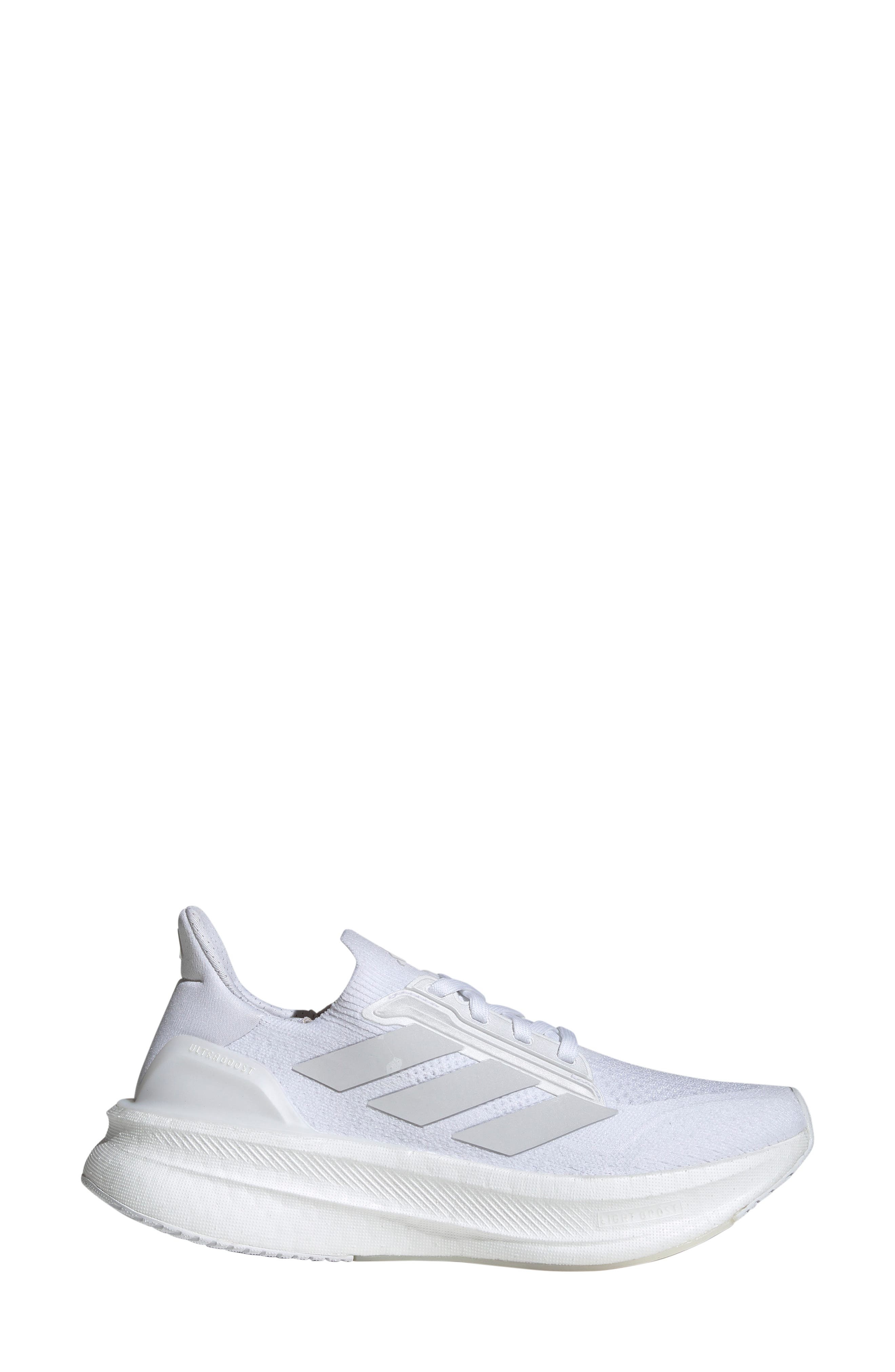 adidas Ultraboost 5 Running Shoe in White/White/Black at Nordstrom - 3