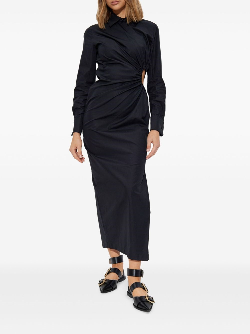 Cotton poplin dress - 3