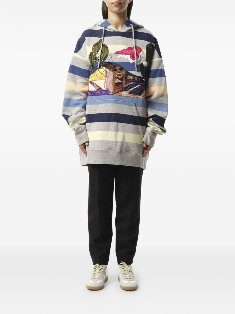 Marc Jacobs sequin-embellished hoodie outlook
