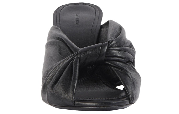 (WMNS) Balenciaga Small High Heels Black Slippers 617574WA2M01000 - 6