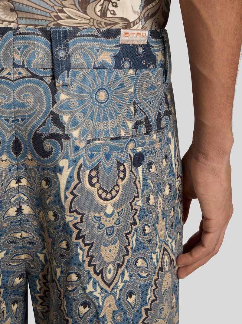 Etro TAILORED STRETCH COTTON TROUSERS outlook
