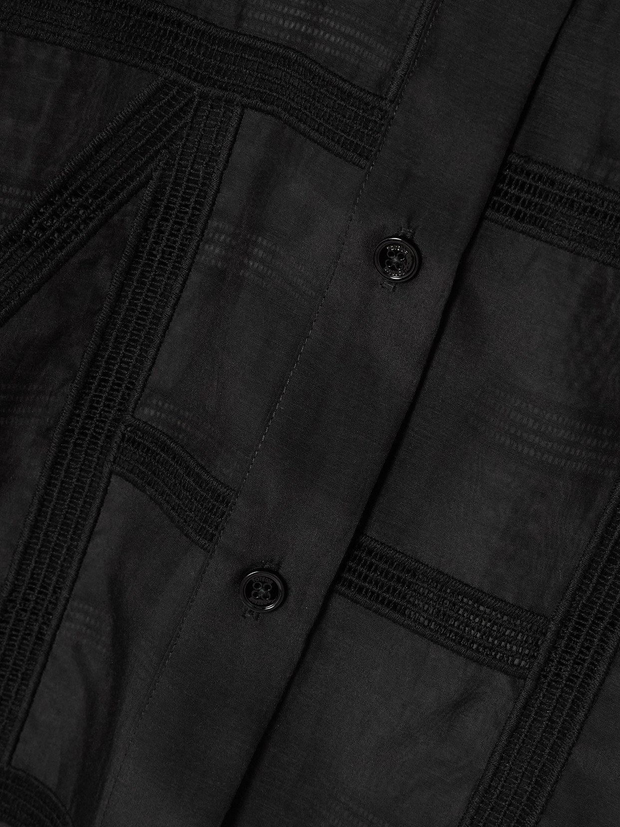 Embroidered Organic Cotton And Silk-blend Voile Shirt - 5