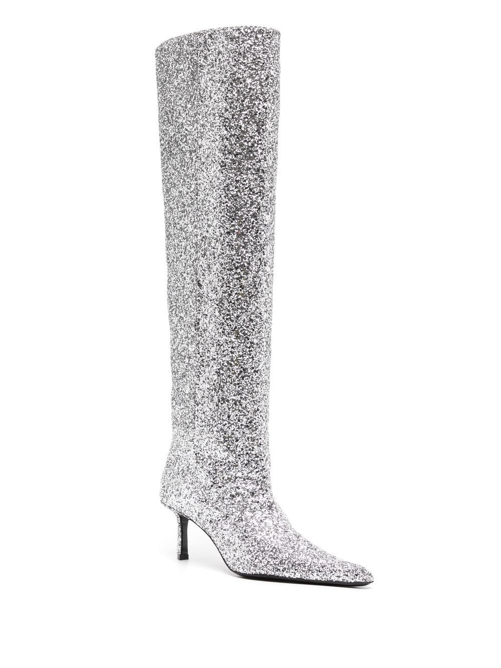 Viola 60mm glitter long boots - 2