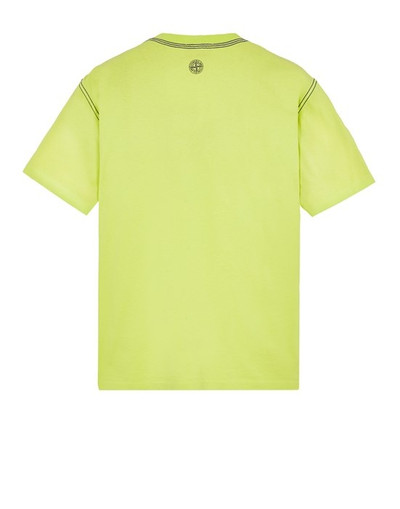 Stone Island 20847 COTTON JERSEY 'INVERSE STRIPE ONE' PRINT_GARMENT DYED LEMON outlook