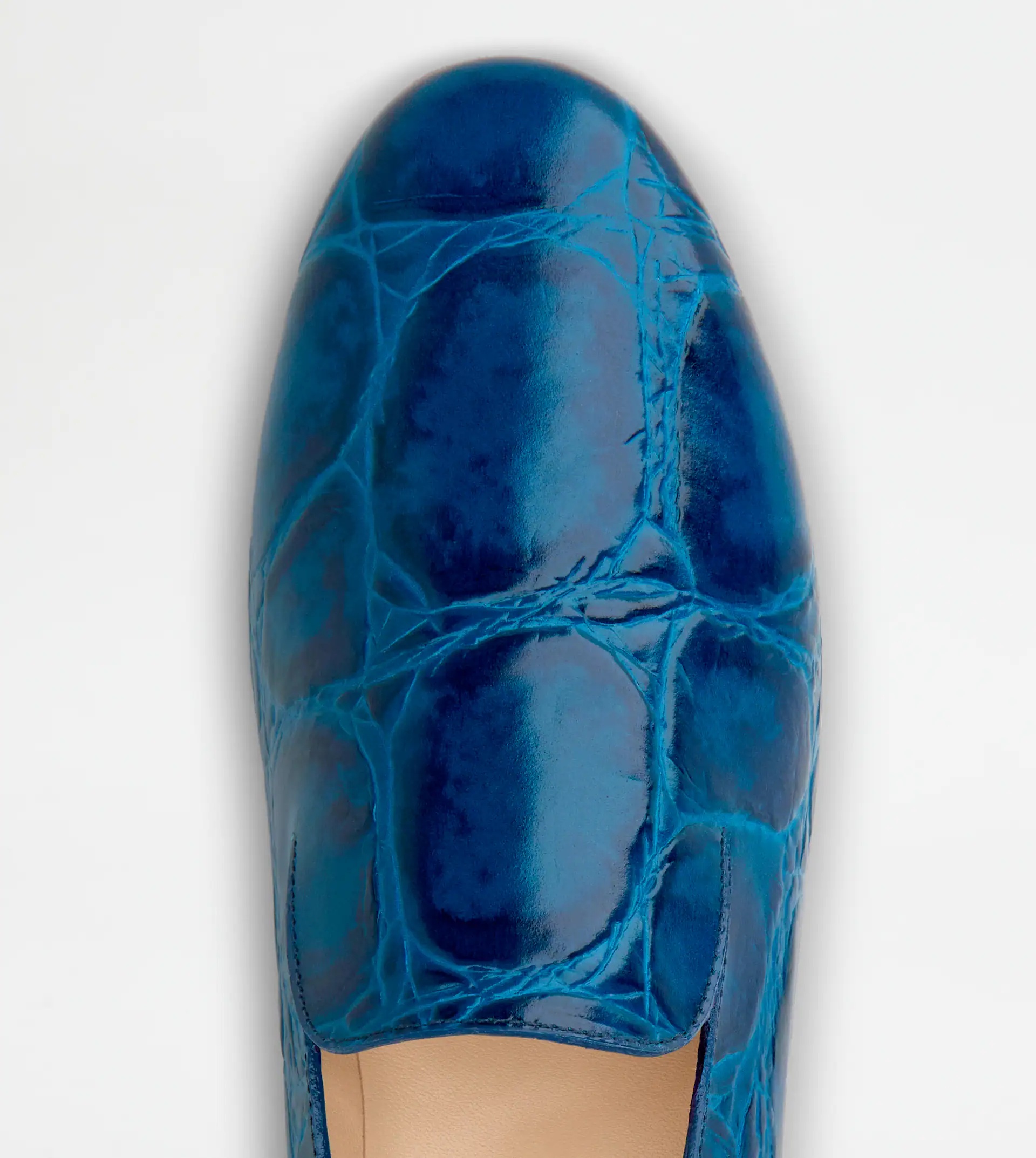 LOAFERS IN LEATHER - BLUE - 3
