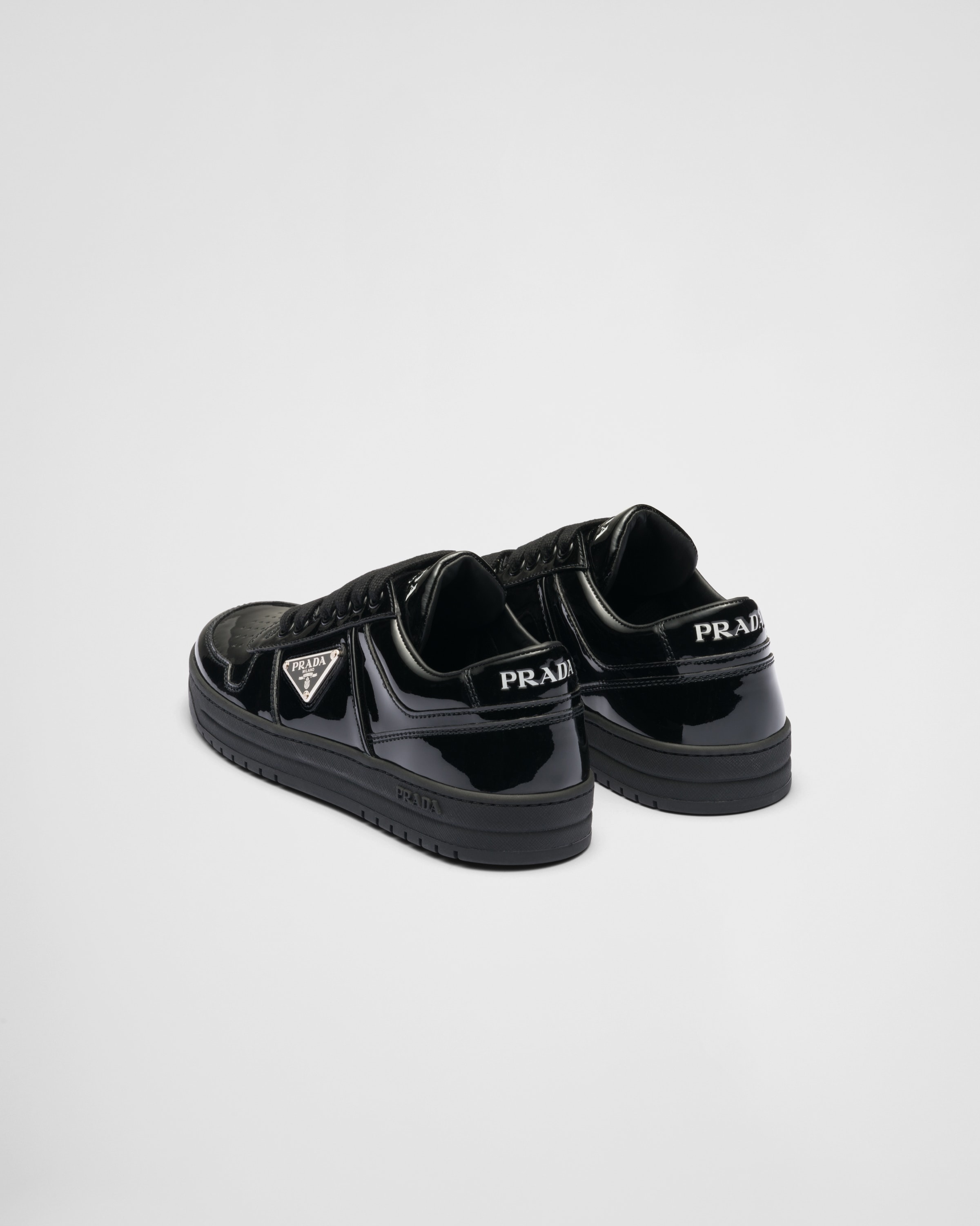 スニーカー PRADA | Downtown patent leather sneakers Prada DOWNTOWN Patent Leather White/Bianco Sneaker Wmn 8-8.5