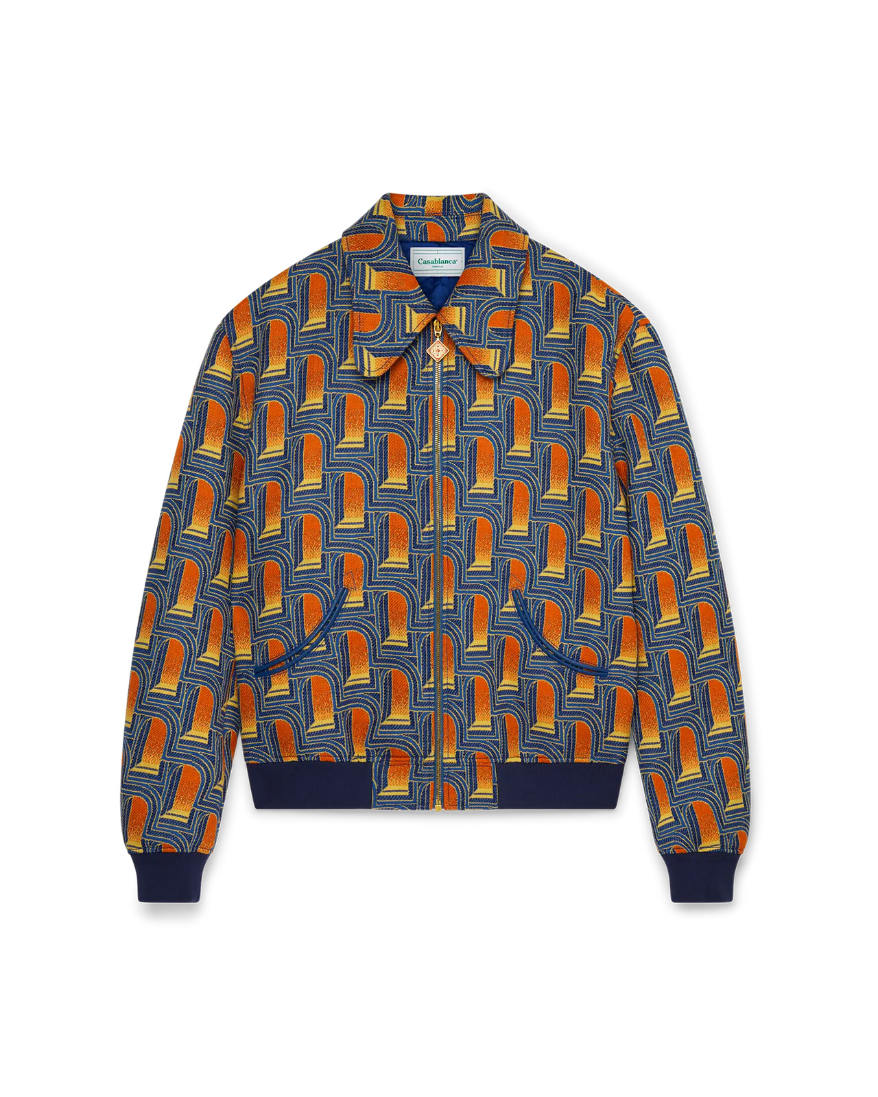 L'Arche De Nuit Jacquard Bomber Jacket - 1