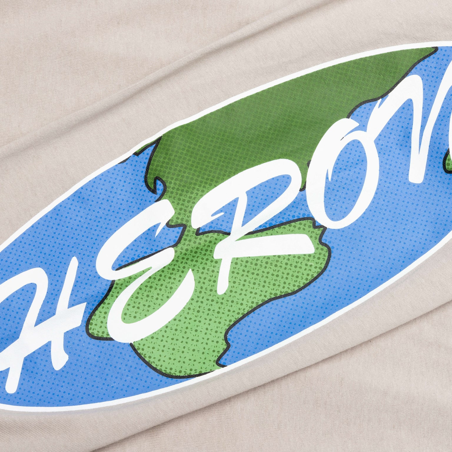 HERON PRESTON L/S TEE OS GLOBAL COLLAGE - GREY/BLUE - 3