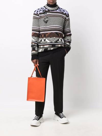 MSGM intarsia-knit jumper outlook