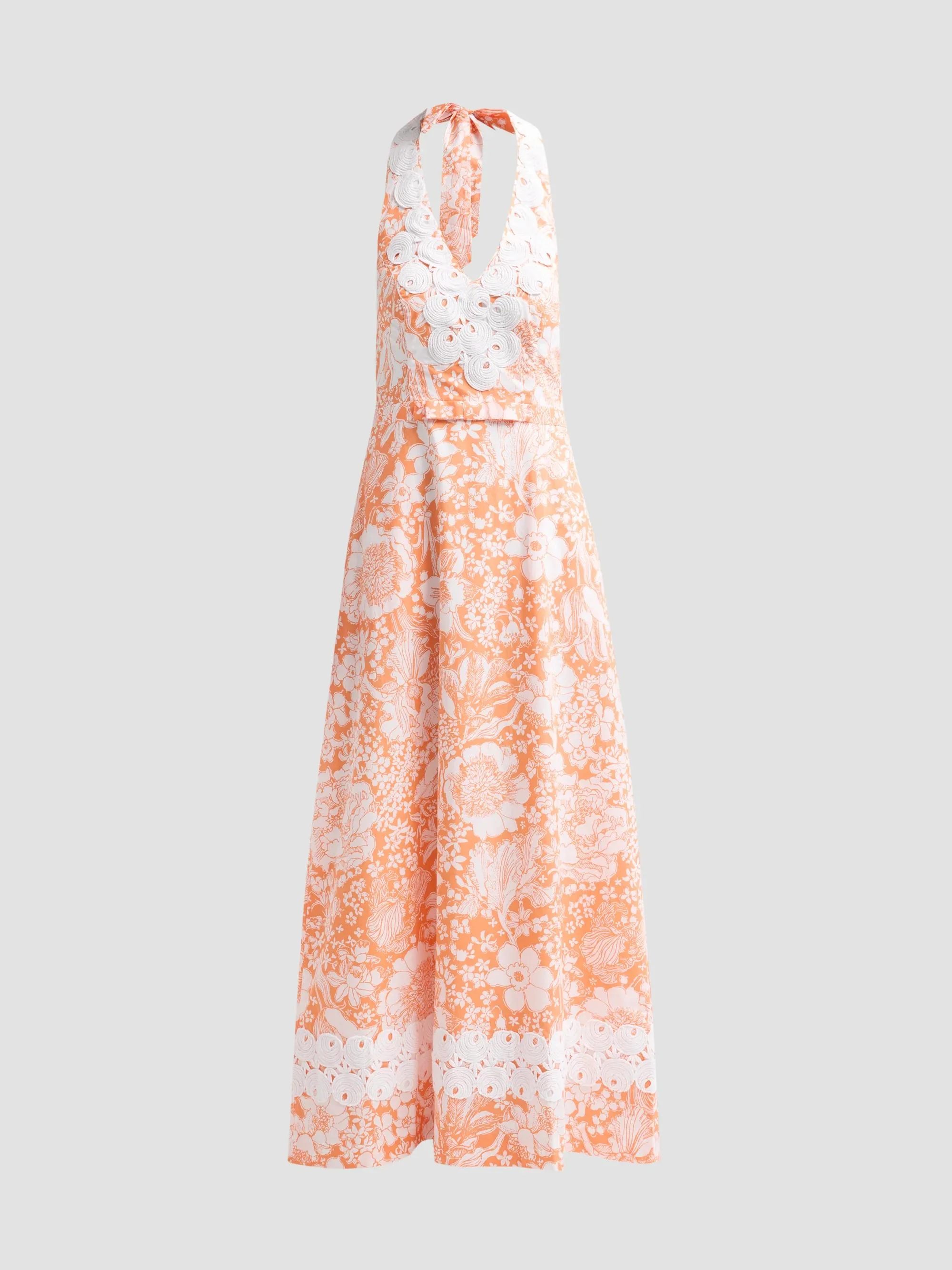 Women's Belinda Budding Romance Print Maxi Dress - Sunset Orange Budding - 1
