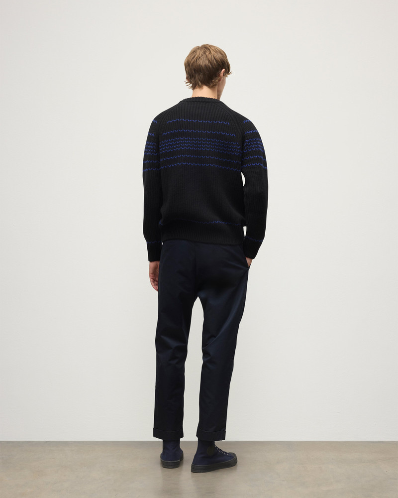 Summit Black & Blue Cashmere Jumper 5