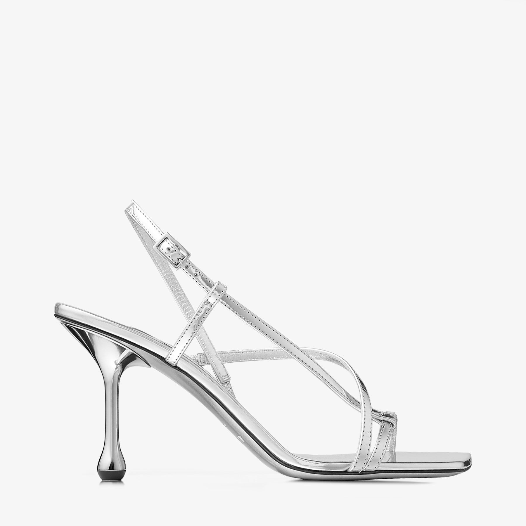 Etana 80
Silver Metallic Leather Sandals - 1