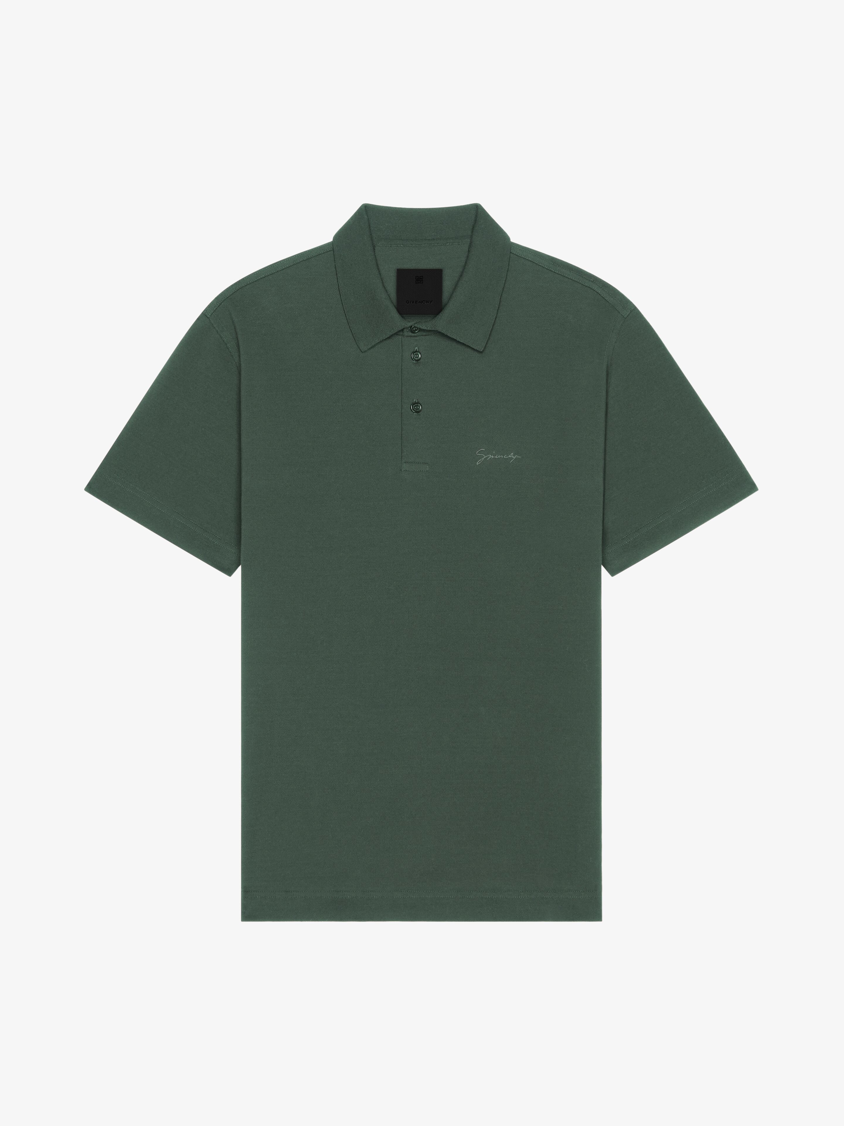 POLO IN COTTON WITH GIVENCHY SIGNATURE - 1