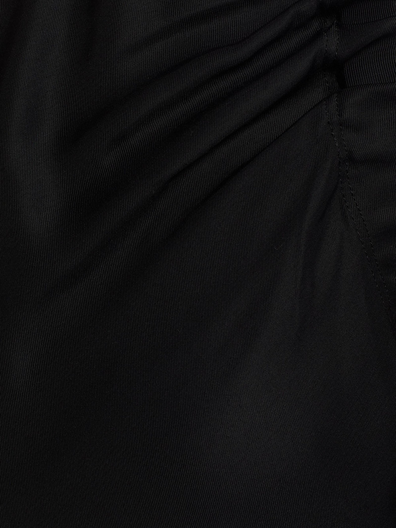 Women's Ruched Relaxed-Fit Maxi Dress - Black 7
