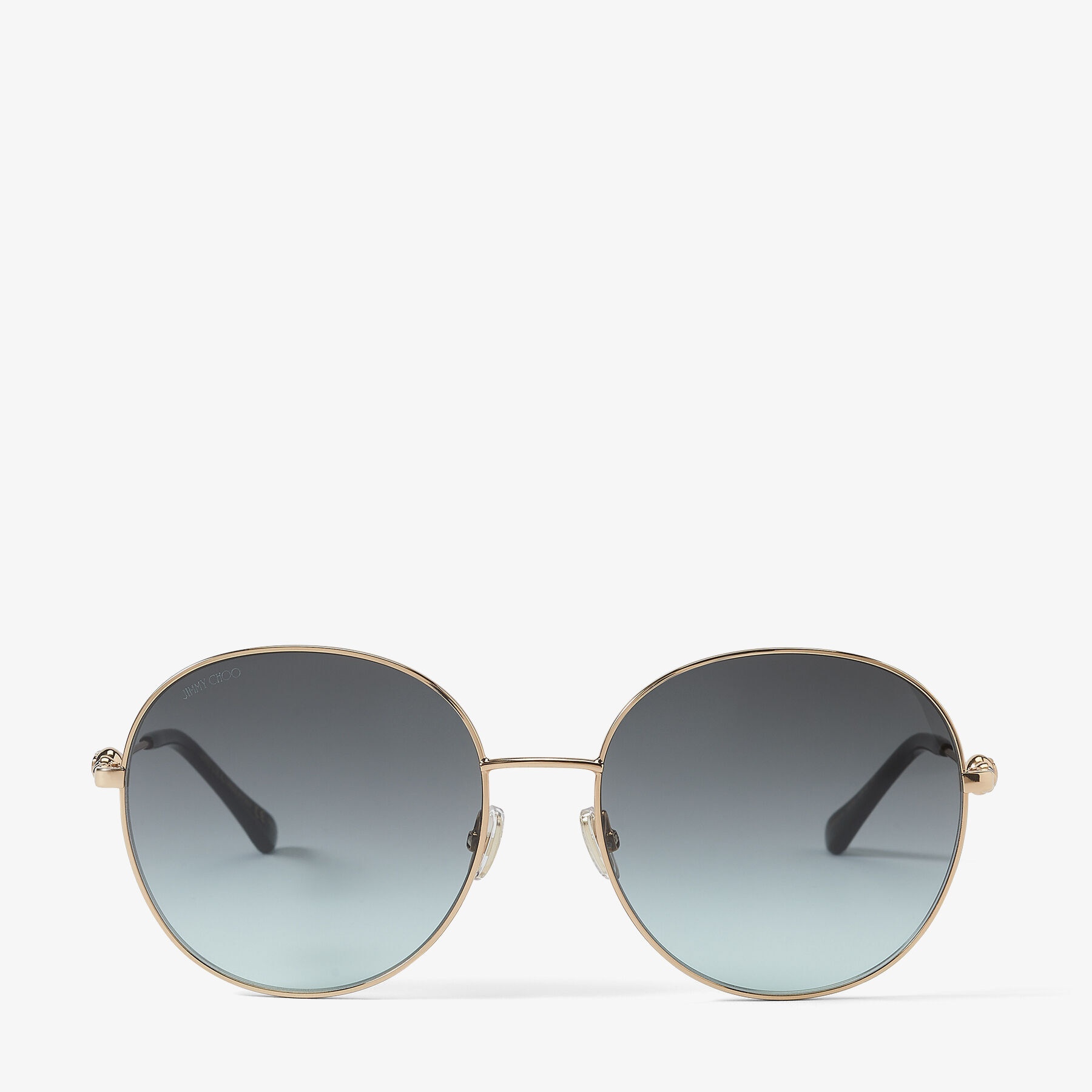 Birdie
Rose Gold Round-Frame Sunglasses - 1