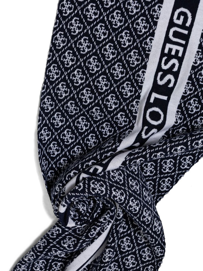 logo-print knitted scarf 3