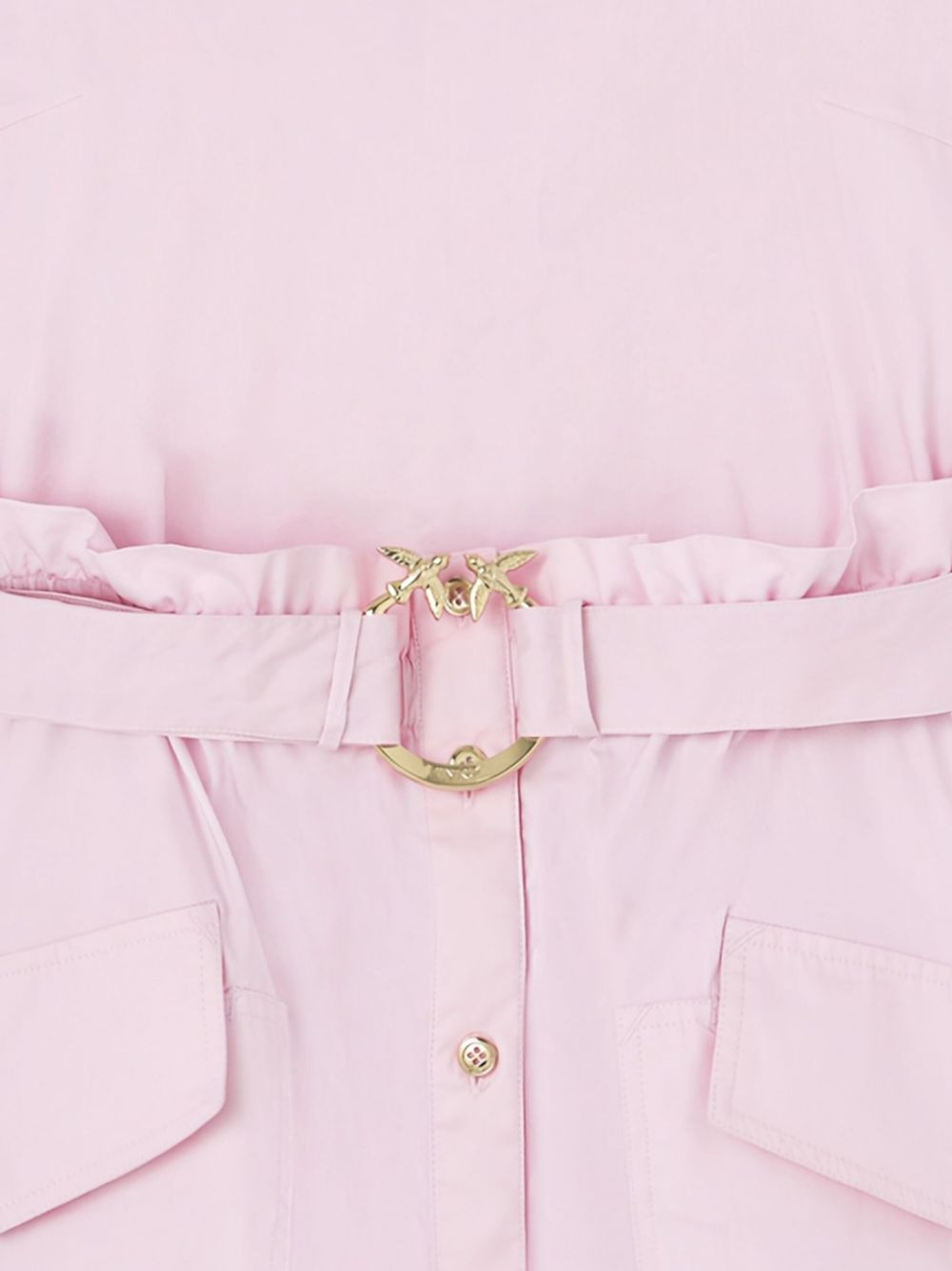 buttoned-up belted dress - 4