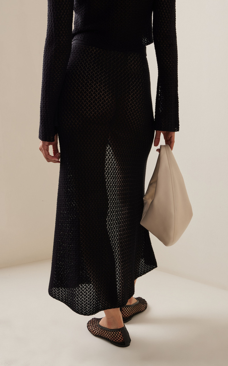 Tanzania Cotton Maxi Skirt black 4