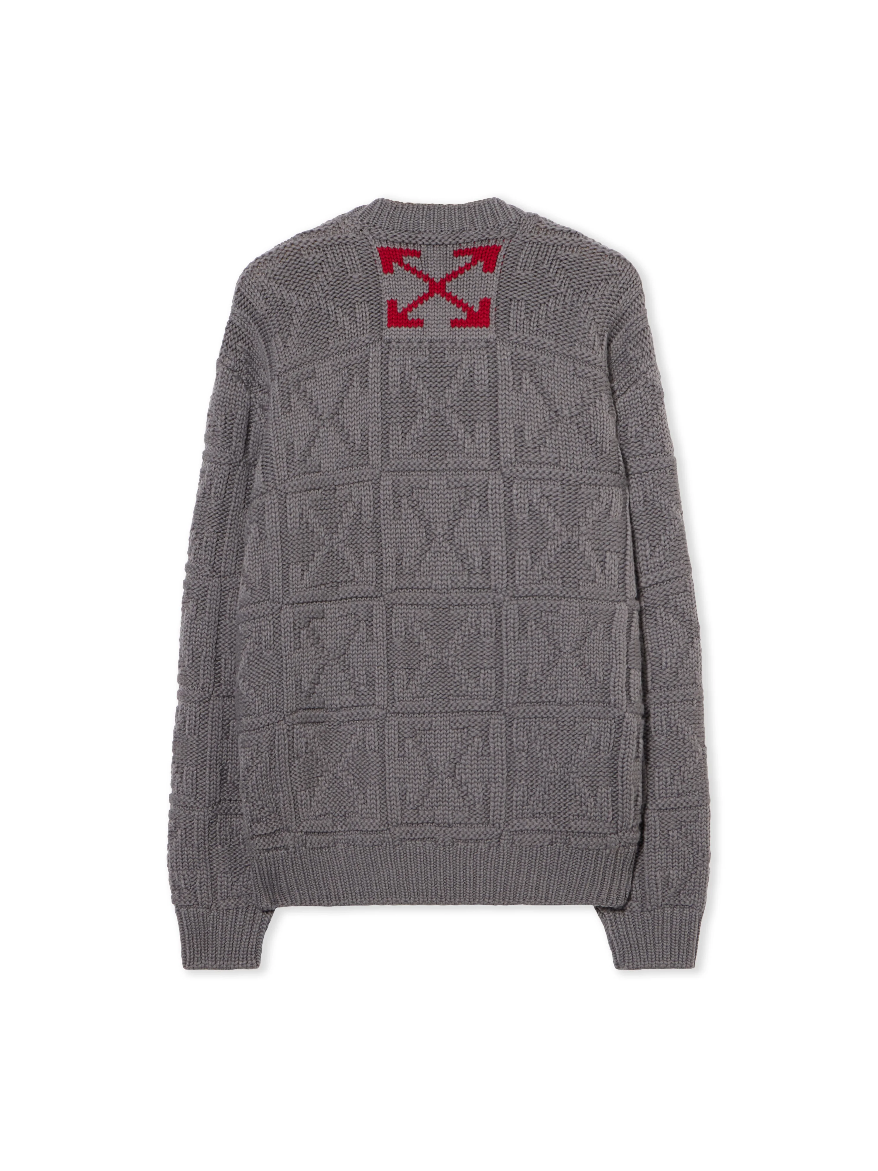 3D Stitch Arrow Knit Sweater - 1