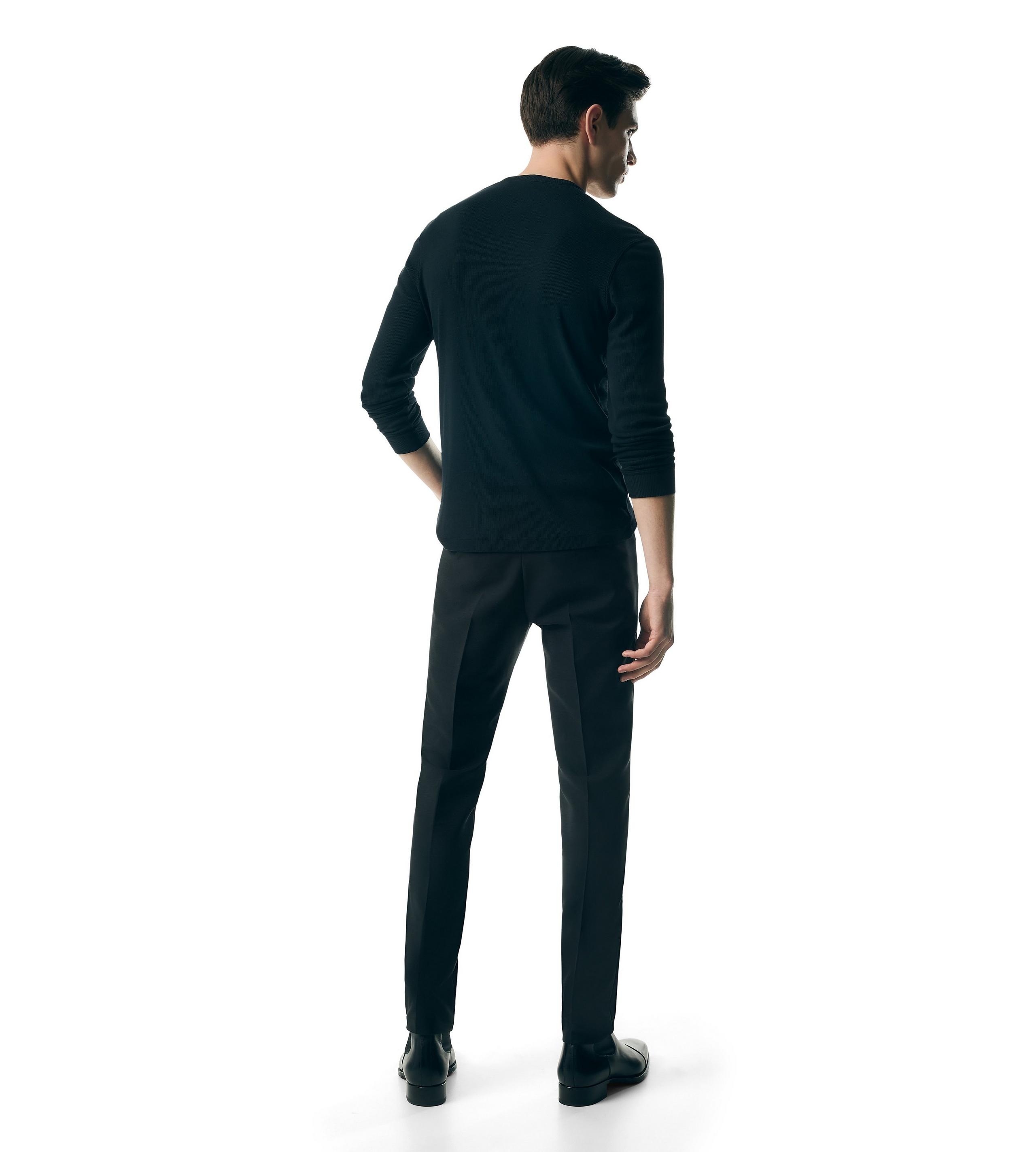 TOM FORD LYOCELL COTTON RIB HENLEY | REVERSIBLE