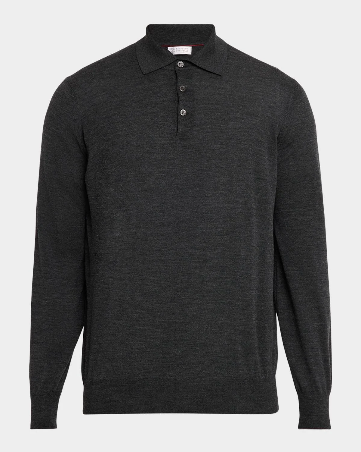 Men's Wool and Cashmere Polo Sweater - 1